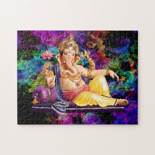 Vacker Ganesha Puzzle Pussel (Horisontell)
