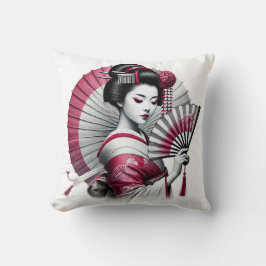 Vacker geisha kudde