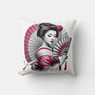 Vacker geisha kudde