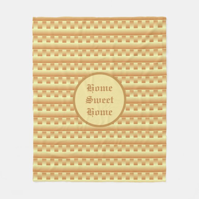 Vacker geometrisk mönster fleecefilt (Framsidan)