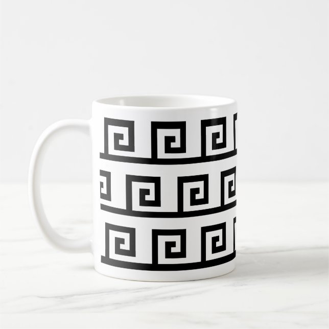Vacker geometrisk mönster kaffemugg (Vänster)