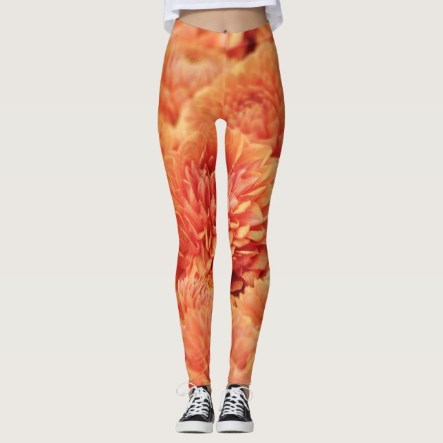 Vacker gerbera leggings (Framsida)