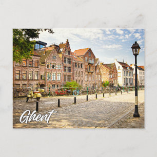 Vacker Ghent, Belgien Vykort