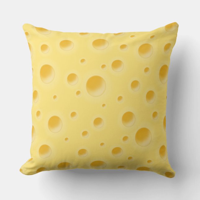Vacker Giant Swiss Cheese Kudde (Framsida)