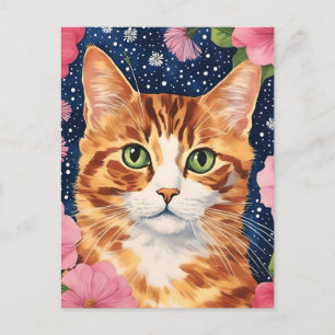 Vacker Gingerkatt Vykort