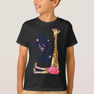 Vacker Giraff _ Inspirera Att Vara Du Giraff Djur T Shirt