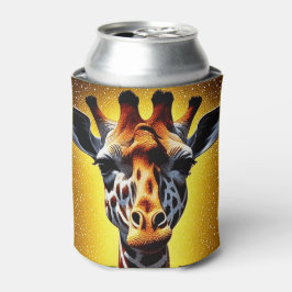 Vacker Giraffe med Guld Glitter