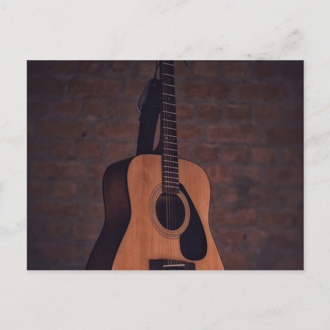 Vacker gitarr vykort (Framsida)