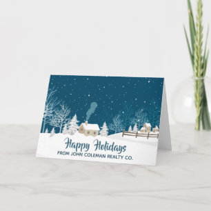 Vacker Glad jul Corporate Business Helgkort