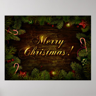 Vacker God Jul Poster