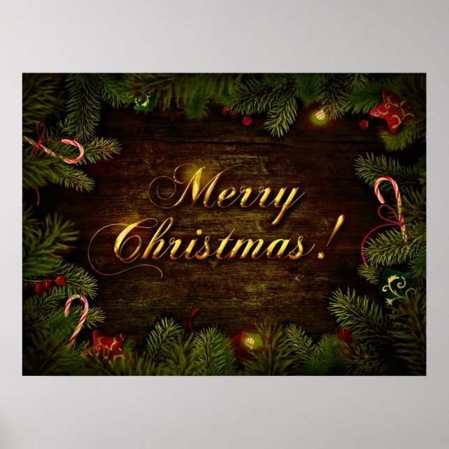 Vacker God Jul Poster (Framsidan)