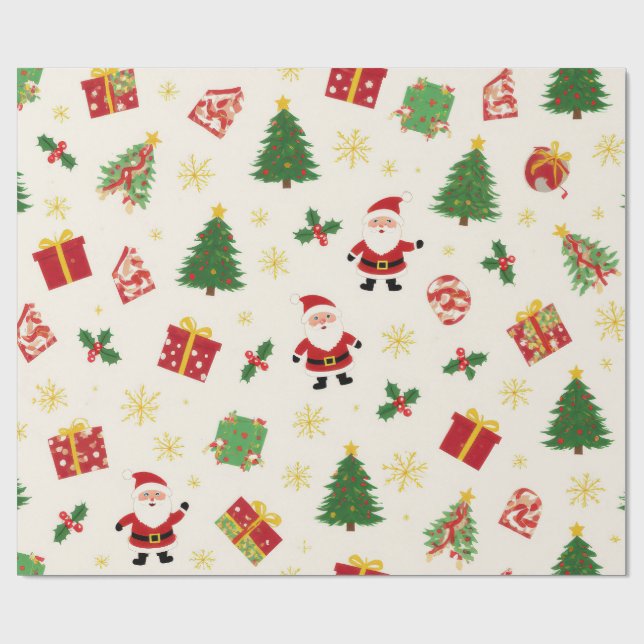 Vacker God Jul Presentpapper (Platt)