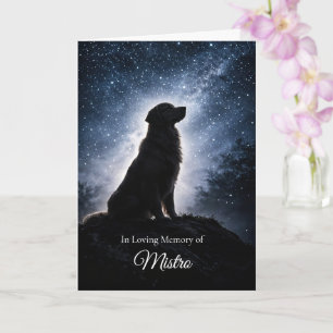 Vacker Golden Retriever Sympati Kondoleanser Kort