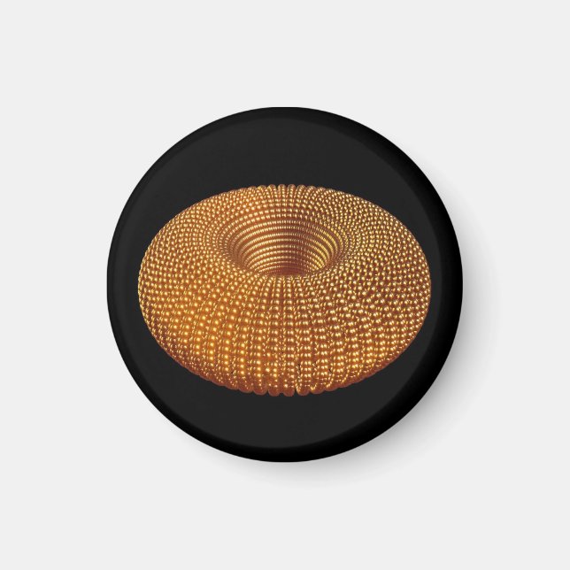 Vacker Golden Torus Magnet (Framsidan)