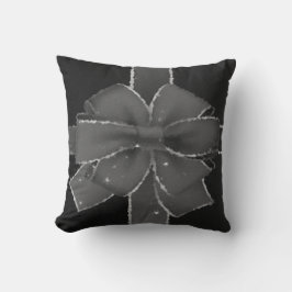 Vacker grå julklappsdesign kudde