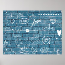 Vacker Graffiti på Wall Grönt Calligraphy