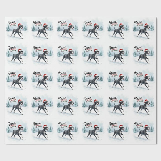 Vacker Grand danois Presentpapper (Platt)
