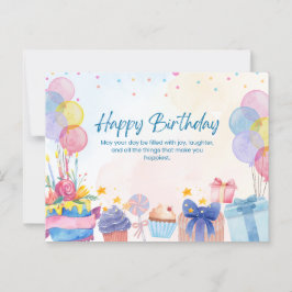 Vacker Grattis på födelsedagen  Vykort