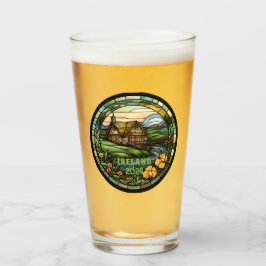Vacker grön Irland souvenir Glaskopp