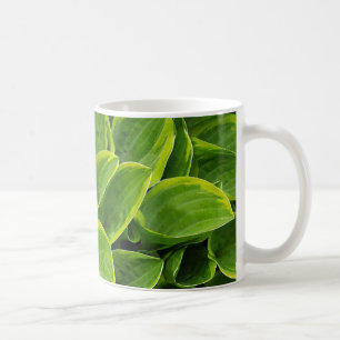 Vacker grönt hosta-anläggning kaffemugg