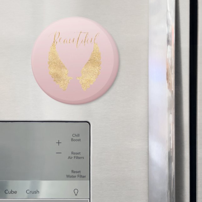 Vacker guldängel magnet (In Situ (Fridge))