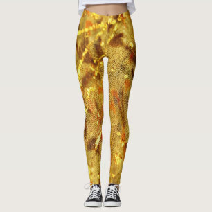 Vacker gyllene leggings