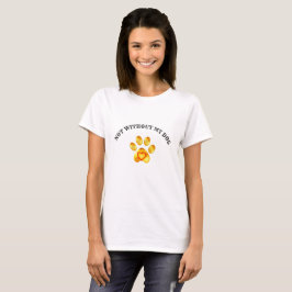Vacker gyllene tass t shirt