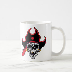 Vacker Halloween Pirat-kaffe Kopp