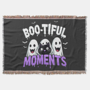 👻🎃 Vacker Halloweenghostbatsovs Ryslig Filt