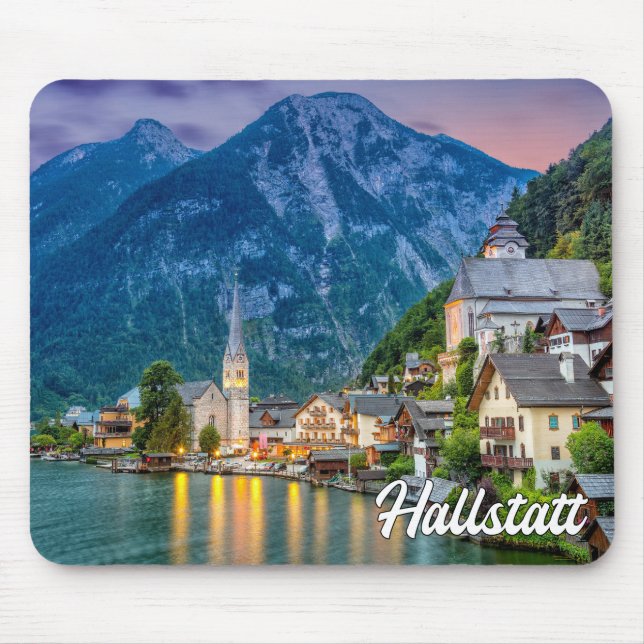 Vacker Hallstatt, Österrike Musmatta (Framsidan)