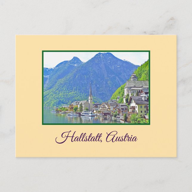 Vacker Hallstatt, Österrike Vykort (Framsida)