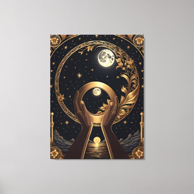 vacker händer-målning canvastryck (Framsida)