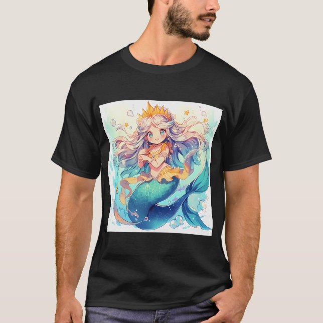 Vacker Havfröken T Shirt (Framsida)