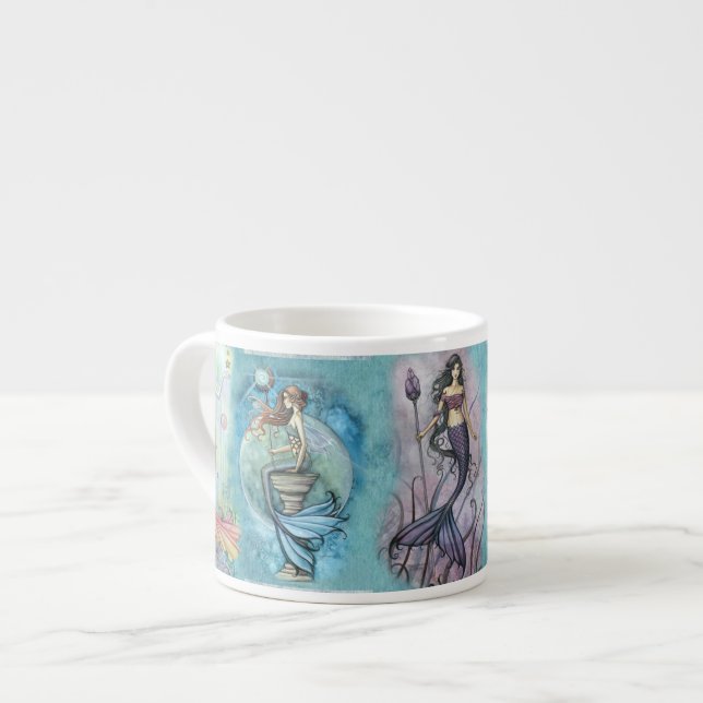 Vacker Havsfröken Espressomugg (Framsida vänster)