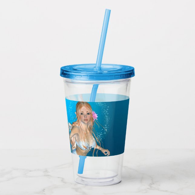 Vacker Havsjungfru Take Away Mugg (Baksida)