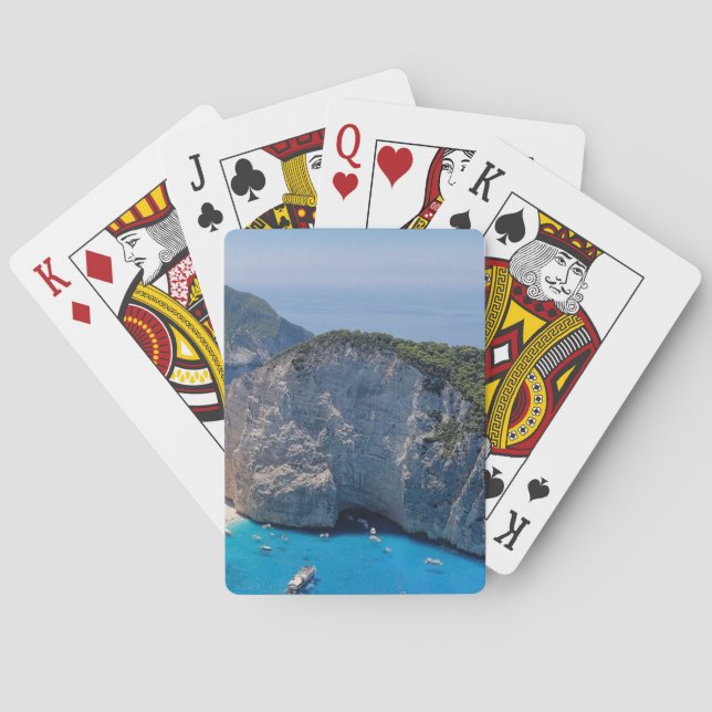 Vacker havsstrand casinokort (Baksidan)