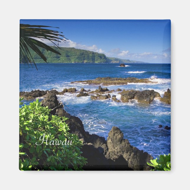 Vacker Hawaii (märkt) Magnet (Framsidan)