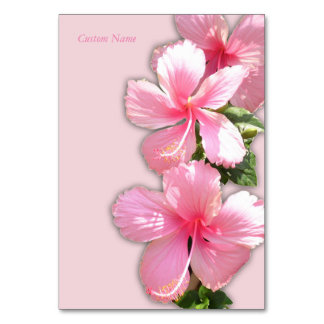 Vacker Hawaiian Hibiscus Bord Card Bordsnummer