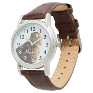 Vacker Hawk Bird Watch Armbandsur