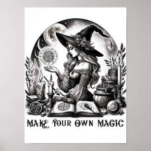 Vacker Häxapotek Skapa Din Egen Magi Poster