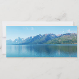 vacker himmel, sjö och berg Grand Teton