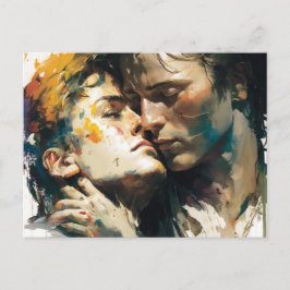 Vacker homosexuell kärlek - kramen vykort