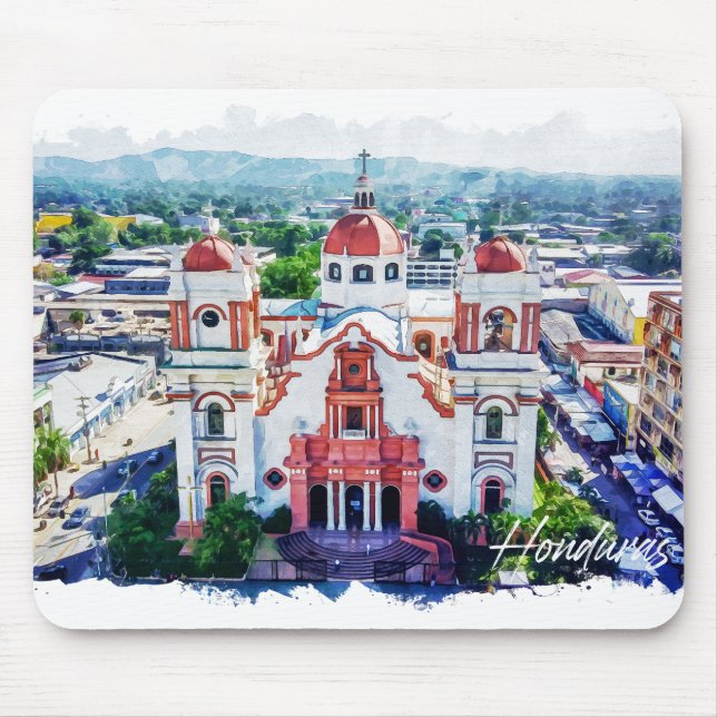 Vacker Honduras Panorama-vy Musmatta (Framsidan)