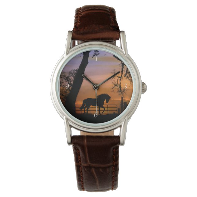 Vacker Horse Watch Armbandsur (Framsida)