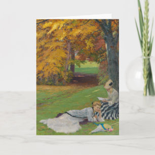Vacker höst eftermiddag Edward Cucuel Kort