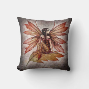 Vacker höst-fé-pillow av Molly Harrison Kudde