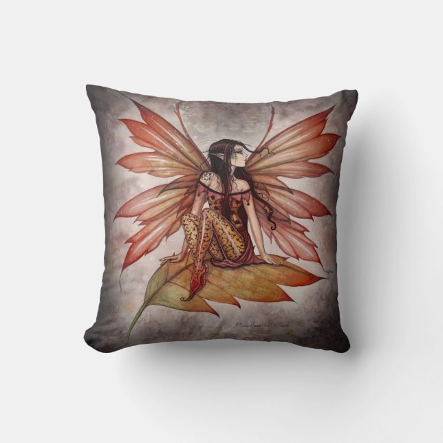 Vacker höst-fé-pillow av Molly Harrison Kudde (Framsida)