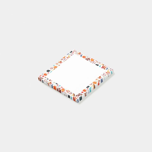 Vacker höst Mönster 3 Post-it Block (Vinklad)