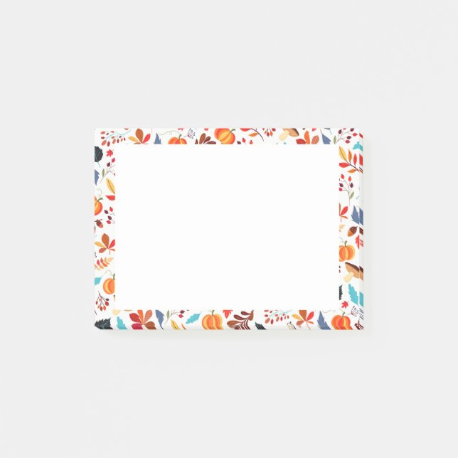 Vacker hösten Mönster - Post-it Block (Framsida)