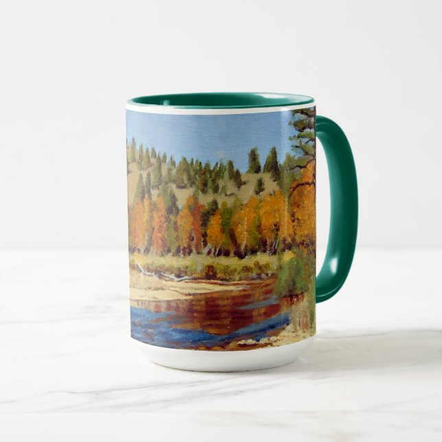 Vacker höstlig Colorado fjällström Mugg (Framsida höger)